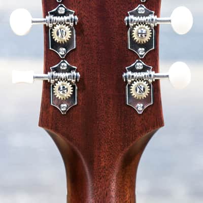 Guild M-20 Natural African Mahogany Guild USA Concert Acoustic Guitar w/Case image 6