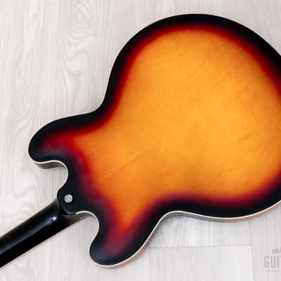 1997 Epiphone Casino Hollowbody Guitar Sunburst w/ Case, Peerless image 16