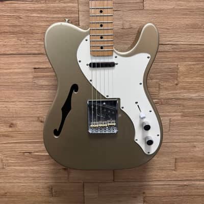 Fender / Squier Telecaster Thinline Parts Guitar 2017 - Shoreline Gold- 7lbs .5oz image 5