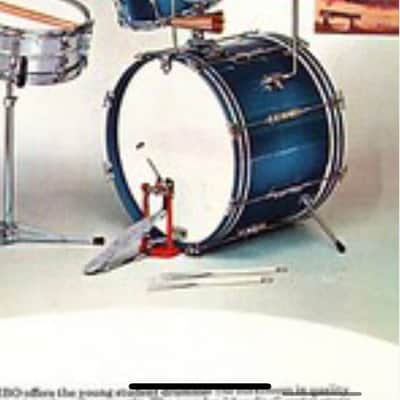 Ludwig Club Date Mid-60s - Blue Sparlke, Nickel plate hardware image 18