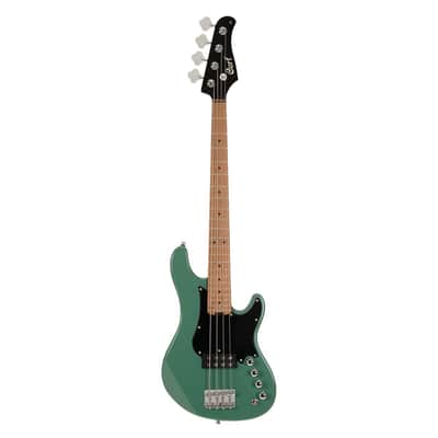 Cort GBSHORTSCALEFGRB GB Series Poplar Body Roasted Maple C Shape Neck Short Scale 4-String Electric Bass Guitar w/Gig Bag image 1