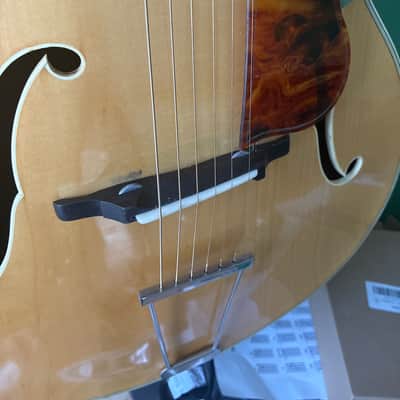 1958 Höfner 456 Blonde Archtop – Exceptional Flame Maple – Germany w/ case image 10