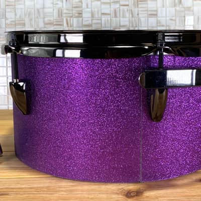 Click Icon 10ply Maple 6x12 Timbale/Tom Tom Purple Satin Sparkle image 3