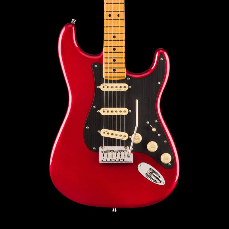 Fender American Ultra II Stratocaster Sinister Red with Case image 1