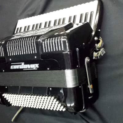 Cordovox Super V 5 Double Tone Chamber Accordian Jet Black w/Electronics image 2