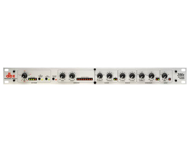 DBX 286s Microphone Channel Strip w/ Mic Pre-amp Compressor Dynamics Processor image 1