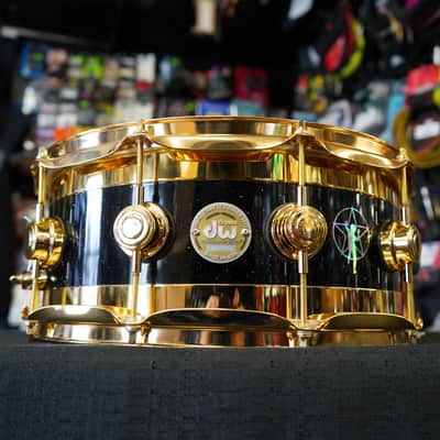 DW USA Collector's Series R30 "Starman" Neil Peart Signature Edge 6x14" Icon Snare Drum image 2