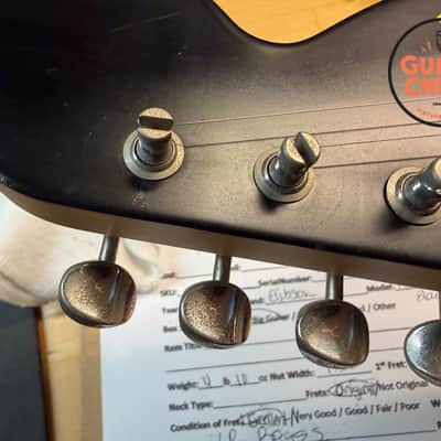 2010 Fender Japan MG69 Mustang Stop Tail – Matte Black w/ Matching Headstock | Rare | MIJ | Tweed Case image 12