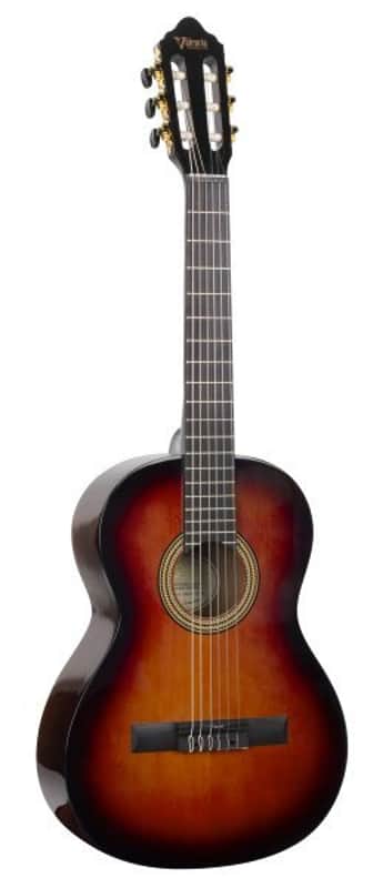 Valencia VC263HCSB 260 Series 3/4 Size Classical Guitar. Classic Sunburst Hybrid Slim Neck image 1
