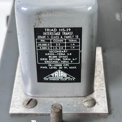 Vintage Ampex 350 Tube Mic Preamp w/ Triad HS-29 Transformer image 2