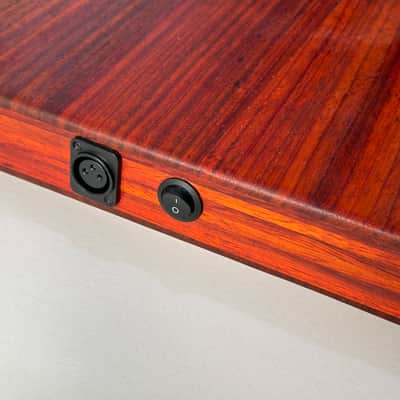 Custom made turntable isolation platform made with Solid padauk wood image 10