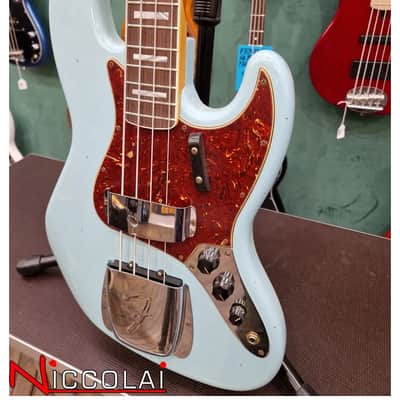 Fender Limited Edition Custom Shop 66 Jazz Bass Journeyman Rosewood Aged Daphne Blue 2023 image 6