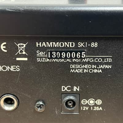 Hammond SK1 88 Keyboard; Serial No: 13090065 | Second Hand image 11