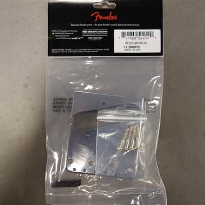 Fender 3-Saddle American Vintage Telecaster Bridge Assembly with Brass Saddles (Chrome) image 3
