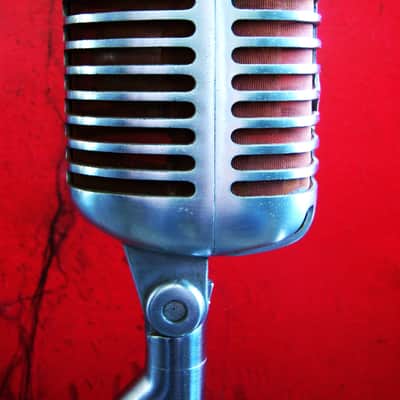 Vintage early 1950's Shure 55S dynamic cardioid microphone w extras Elvis 55 55SW 556S image 22