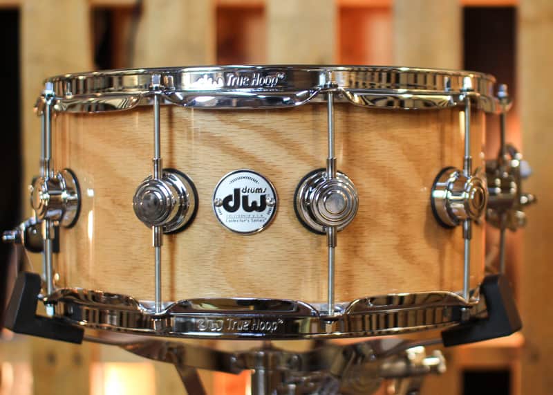 DW 6.5x14 Collector's Pure Oak HVLT Natural Lacquer Snare Drum - SO#1424770 image 1