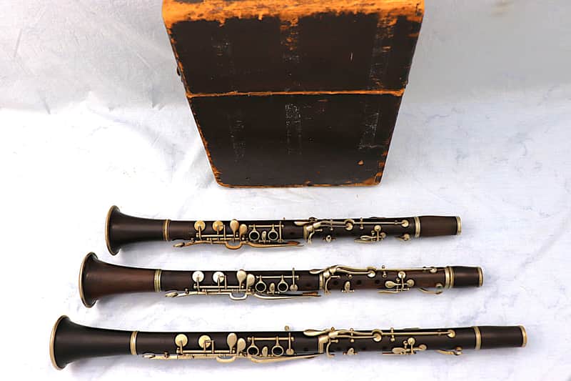 Two Buffet And One Carl Fischer Clarinets From Late 1800's Or Early 1900's image 1