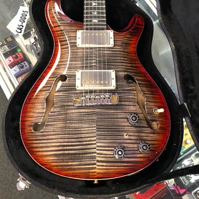 Paul Reed Smith PRS Hollowbody II Piezo 10 Top Charcoal Cherry Burst image 5