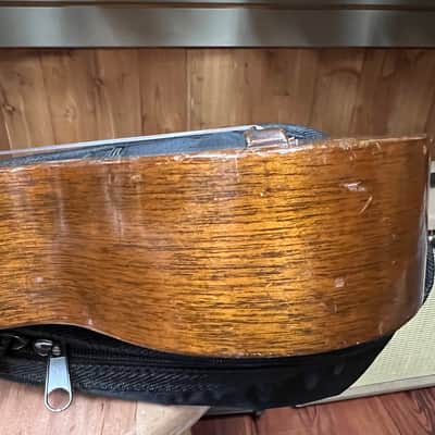 Martin Style 0 Soprano Mahogany Ukulele 1930's- 1940's  One repaired crack w/soft bag image 16