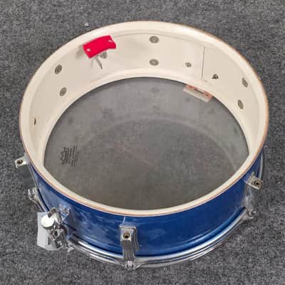 Used Vintage Ludwig Snare Drum 14x5 Blue Sparkle - Good image 6