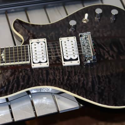 B.C. Rich USA Custom Eagle Archtop Supreme - Trans Black image 11