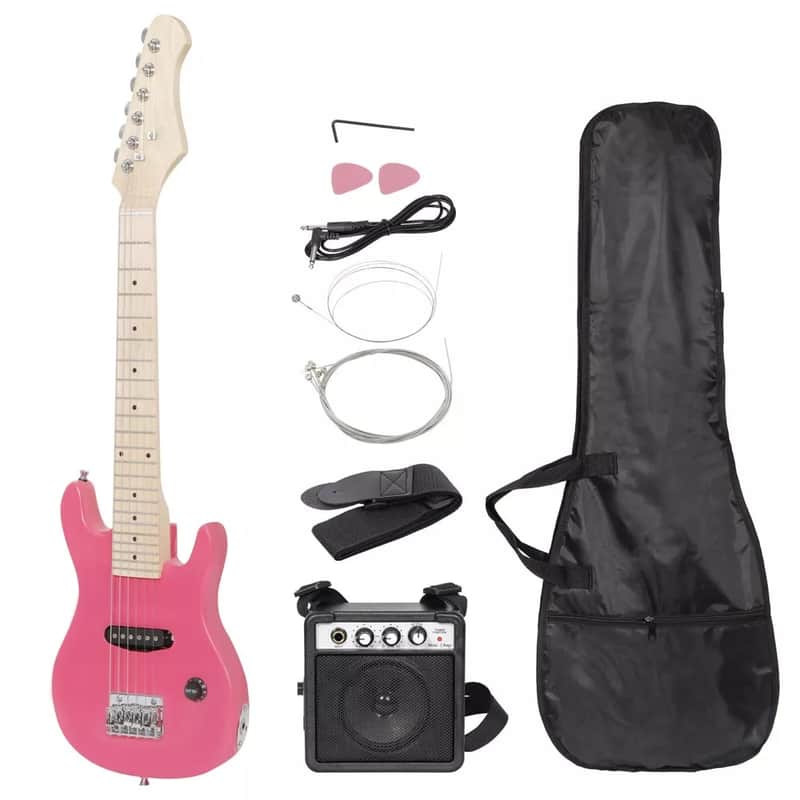 Pink 30" Electric Guitar w/Amp & Much More Guitar Combo Accessory Kit for Kids image 1