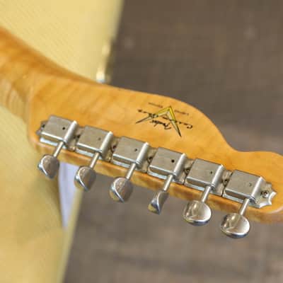 2018 Fender Custom Shop Double Esquire Limited Edition Electric Guitar Relic Silver Sparkle + COA OHSC image 22