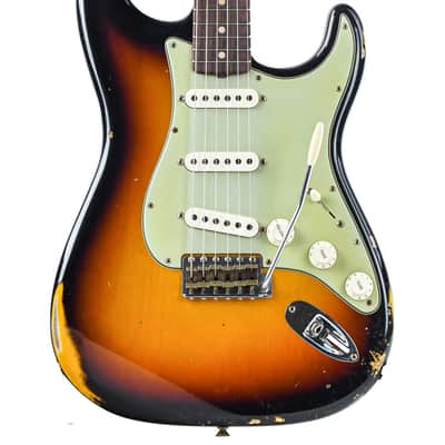Fender Custom Shop 60 Stratocaster RW Relic 3 Color Sunburst #R127987 image 1
