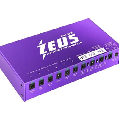 NuX Zeus All-Isolated Power Supply with 10 High Current DC Power for NUX Pedals, Purple image 2