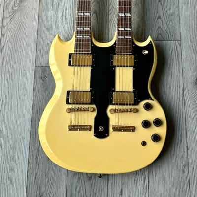 Gibson EDS-1275 Double Neck SG Electric Guitar 1990 - White image 8