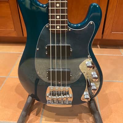 Ernie Ball / Music Man Sabre 3EQ 1987 USA - Sting Teal - Hardshell Case image 1
