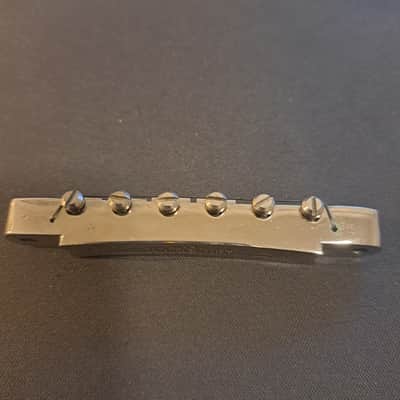 Gibson Rare Bridge Gibson Pat.No. 2,740,313 1965-1975 - Nickel image 5