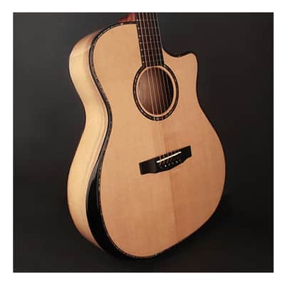 Cort GAMYBEVELNAT Grand Regal Myrtlewood Bevel Cut Mahogany Neck 6-String Acoustic-Electric Guitar image 1