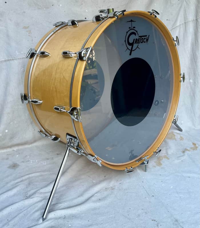 Gretsch USA Custom 26" x 14" Bass Drum 1980's  Square Badge - Maple - Natural - EXCELLENT image 1
