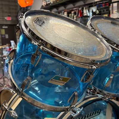 Ludwig Vistalite Big Beat 4pc Kit 12/13/16/22" 1970s - Blue image 6