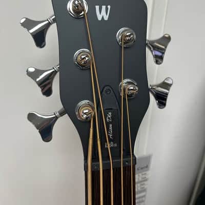 Warwick Rockbass Alien Deluxe 5 String Acoustic Electric Bass - Natural image 3