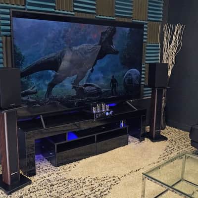 Immagine Rockville ELITE-5D 5.25" Powered Wood Bookshelf Speakers w/Bluetooth+28" Stands - 9