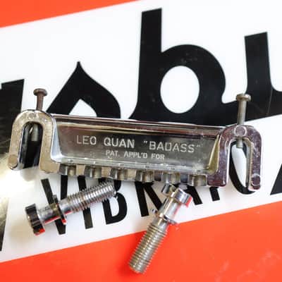 70s Leo Quan Badass Bridge 6 String Pat. App. *For Parts *2 Stripped screws* image 2