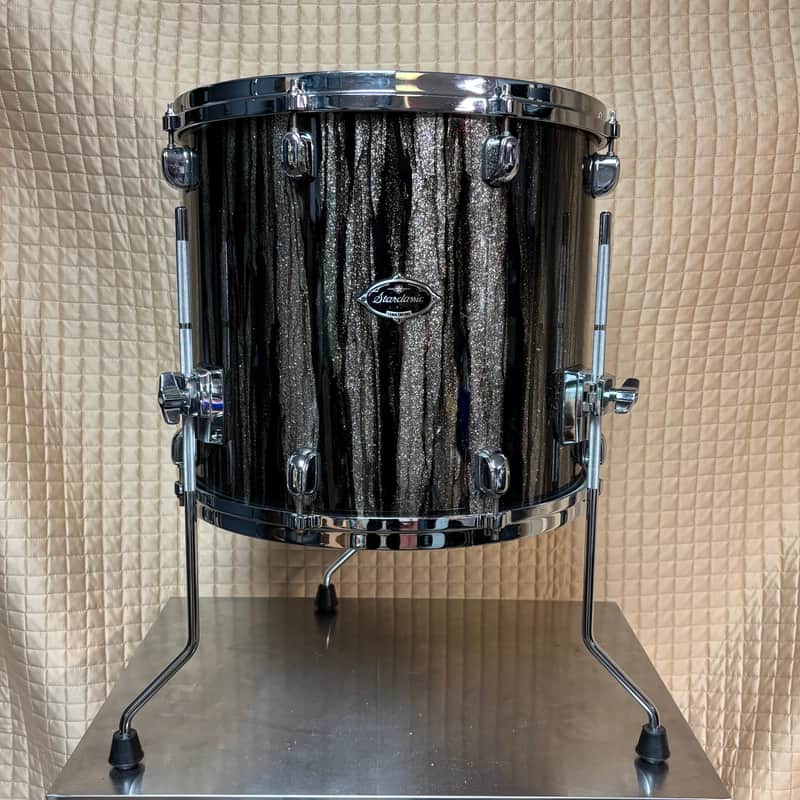 Tama Starclassic Walnut Birch 16” floor tom Black Clouds and Silver Lining 16x14 image 1