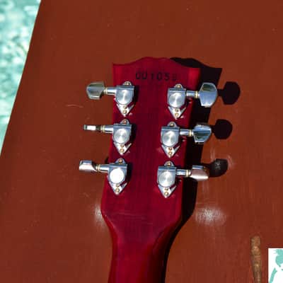70's Univox TV-2R Limited Edition Lawsuit Open Book Headstock LP Special Double Cut image 9