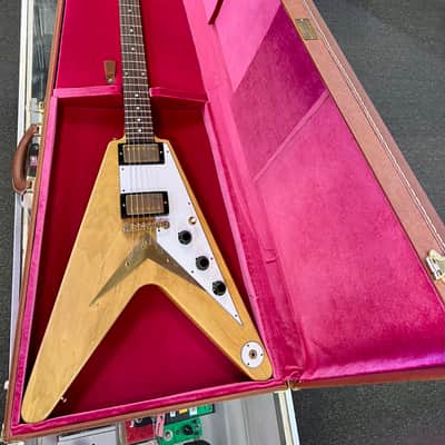 Gibson Custom 1958 Korina Flying V Reissue, VOS, Natural with Case 2023 image 1