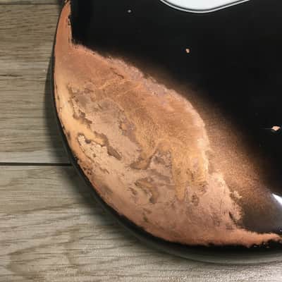 Made to Order - FRANCHIN Jupiter bass body Relic Aged Nitro Lacquer OVER METALLIC LEAF (Sunburst/ Black/ White/ Blue/ Green/ Yellow/ Red/ Pink/ Burgundy/ Purple/ Gold/ Silver/ Copper, etc.) Basswood Poplar Precision-Bass Style Made in Italy image 5
