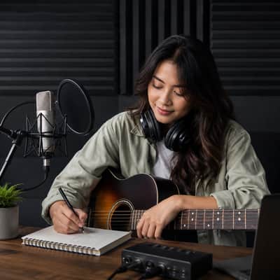 6-Piece Acoustic Foam Panels, High-Density Flame-Retardant Sound Absorbing Panels for Recording Studio, Home Studio, KTV & Drum Room image 4