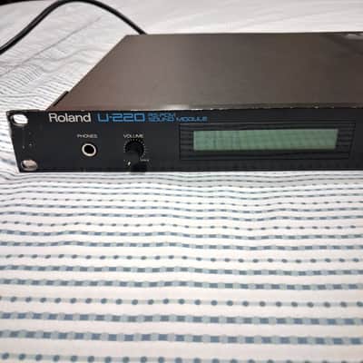 (With New Battery) Roland U-220 RS-PCM Sound Module 1989 - 1992 - Black