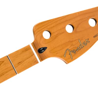 Fender Roasted Maple Precision Bass Neck 20 Medium Jumbo Frets 9.5" Maple C Shape image 3