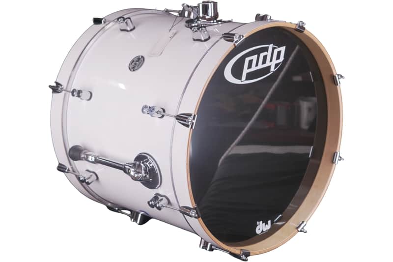 PDP 20" x 16" Bass Drum – Pearlescent White – Very Good image 1