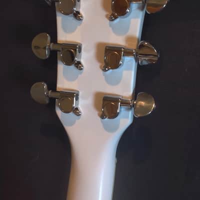 Leo Jaymz- Gloss White Double Cut Guitar/ Free Shipping/Fully set up/ Outstanding Value image 5