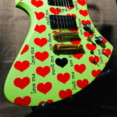 Fernandes MG Green-Heart HIDE/Mockingbird /Burny/B.C.rich image 2