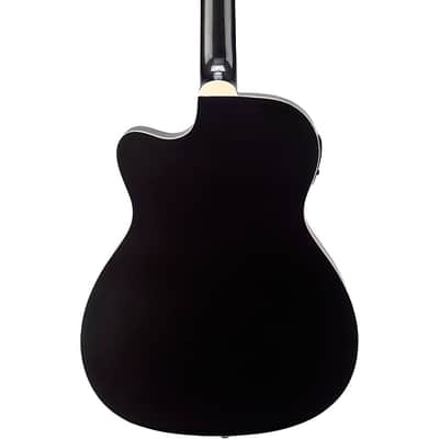 Mitchell O120CEWPM Auditorium Acoustic-Electric Guitar Regular Metallic Black image 2