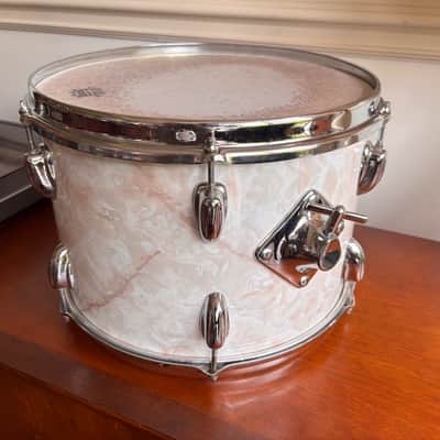 Vintage 1970s Slingerland 9x13 Tom Drum Vertigo Grey Niles Badge image 2